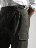 Dark Green Ghurka Cargo Pants