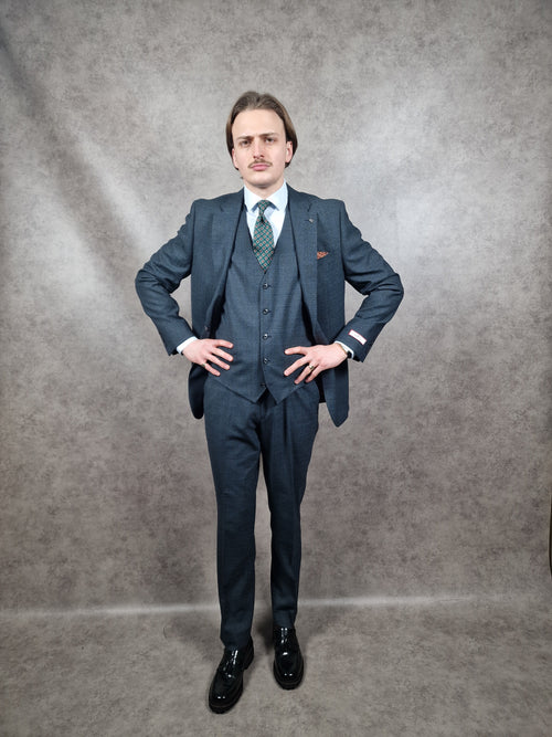 Herbie Frogg Green Wool 3pc Suit