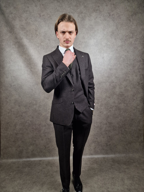 Herbie Frogg Brown Tweed 3pc Suit