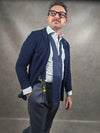 Bernese Navy Cardy Blazer