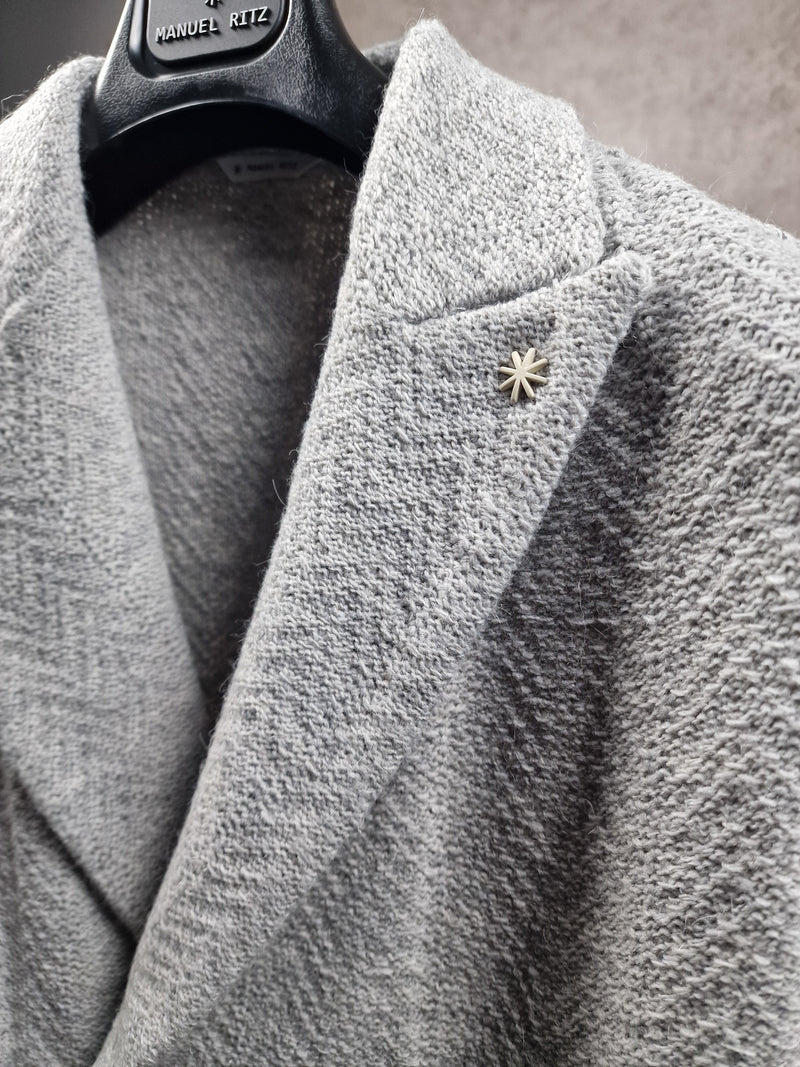 Manuel Ritz Grey DB Knitwear