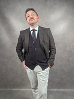 Torre Milo Brown Green Check Blazer
