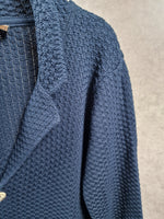 Bernese Navy Knit Cardy Blazer