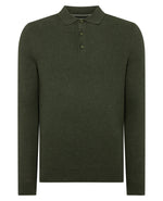 Remus Long Sleeve Polo Khaki Green