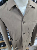 Bernese Pin Stripe Beige Shaket