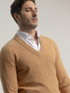 Puro Camel V-Neck