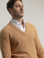Puro Camel V-Neck