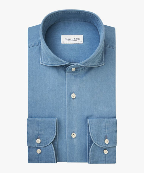 Profuomo Cutaway Denim shirt