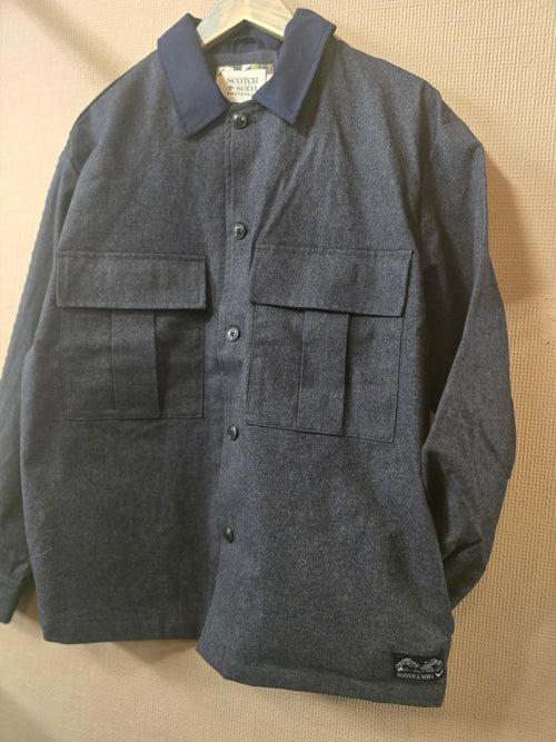 Scotch & Soda Melange Army Over shirt