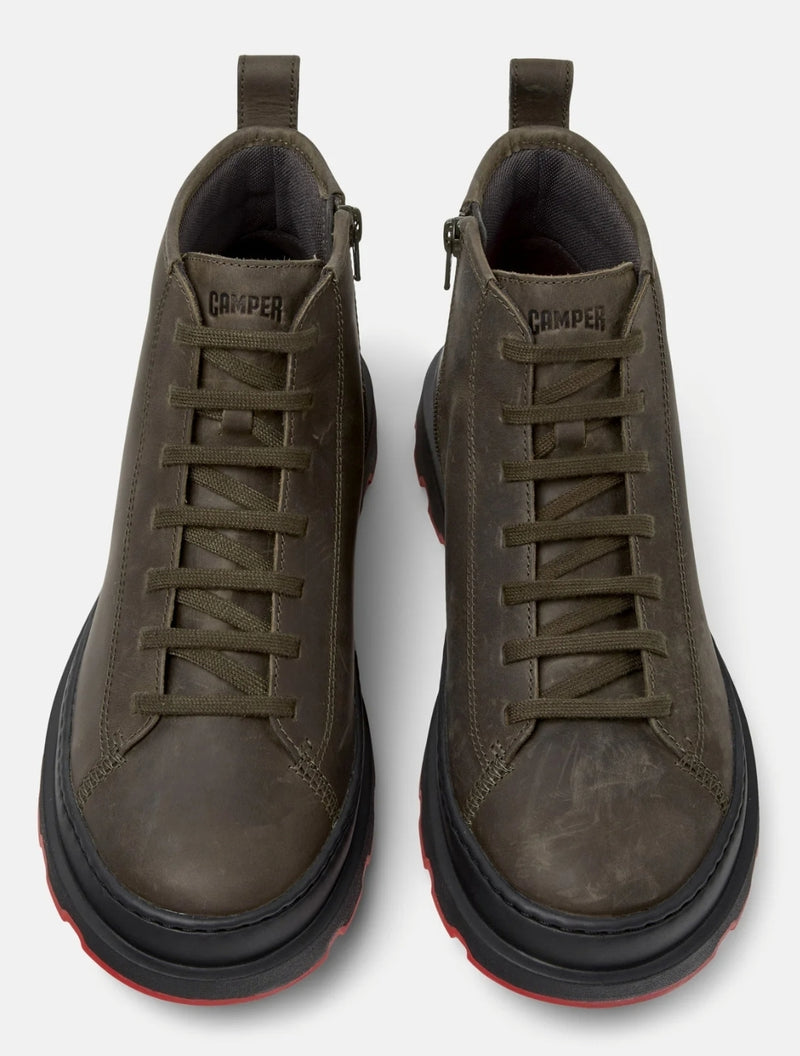 Camper Green Crazy Horse Ankle boot