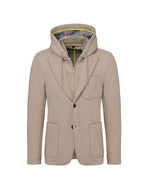 Manuel Ritz beige hooded blazer