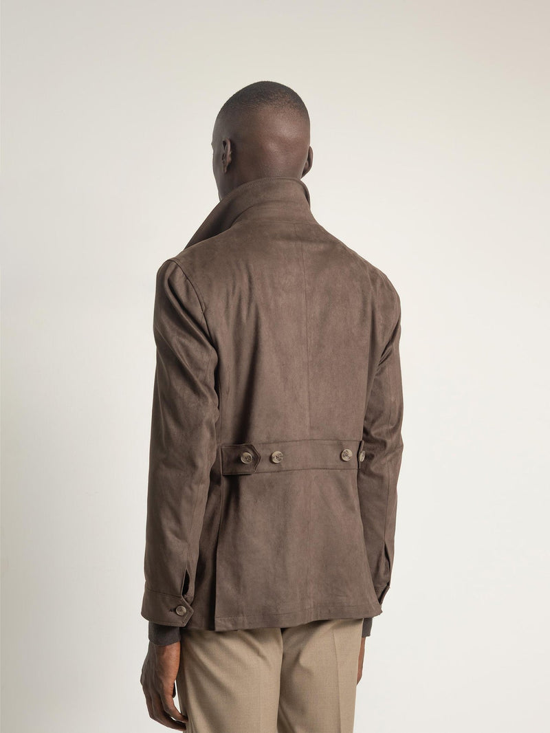 Puro Choco Suede Field Coat