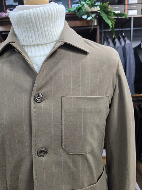 Bernese Pin Stripe Beige Shaket