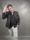 Torre Milo Brown Green Check Blazer