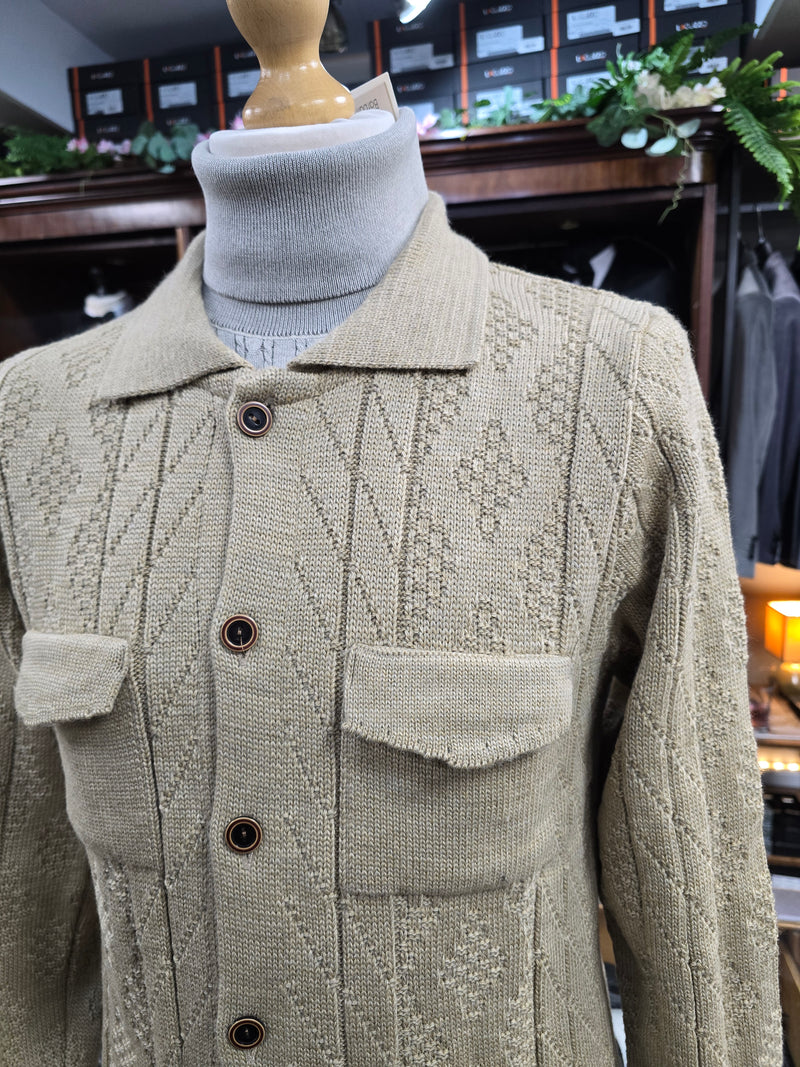 Bernese Beige Knit Cardigan