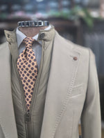 Beige Blazer with Gilet insert