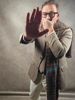 Beige Prince of Wales Check Blazer