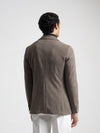 Beige Prince of Wales Check Blazer