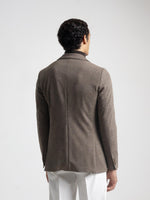 Beige Prince of Wales Check Blazer