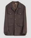 Puro Choco Suede Field Coat