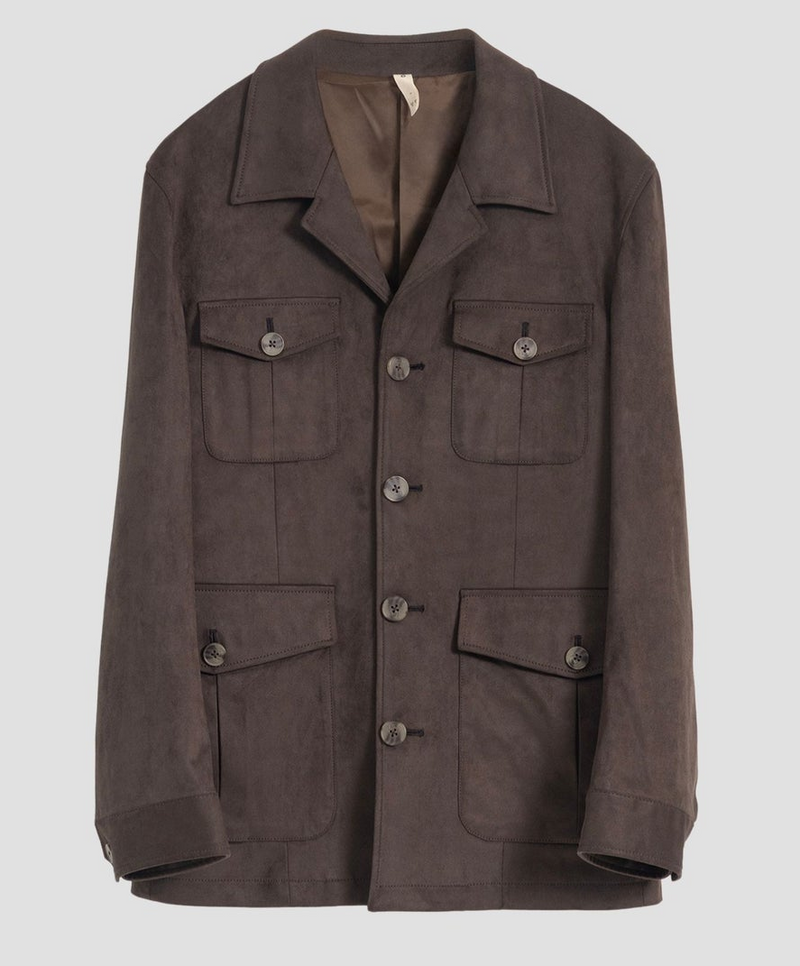 Puro Choco Suede Field Coat