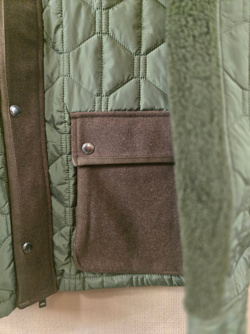 Scotch & Soda Quilted Green Jacket