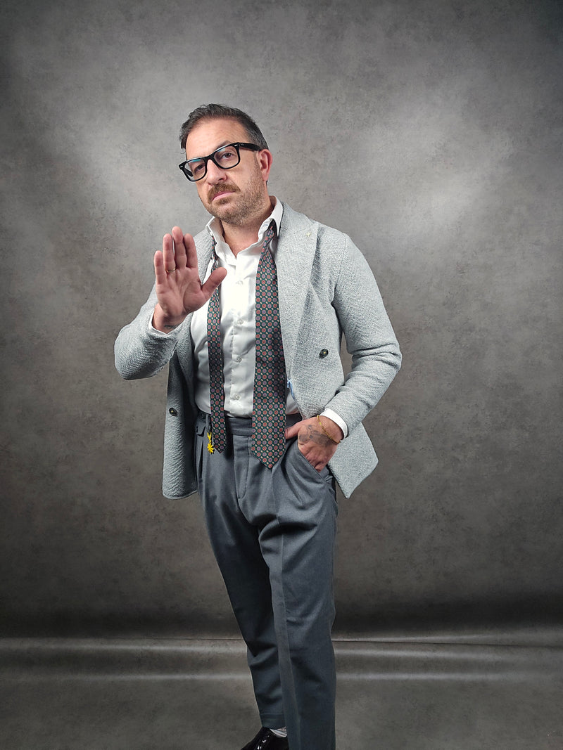 Manuel Ritz Grey DB Knitwear