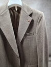 Beige Prince of Wales Check Blazer