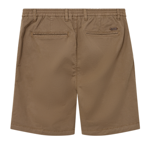 Mos Mosh Darwin Warm Sand Pleated Shorts