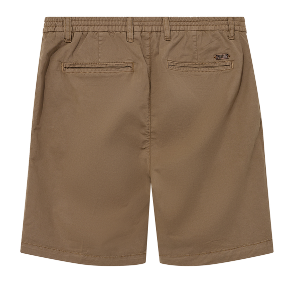 Mos Mosh Darwin Warm Sand Pleated Shorts