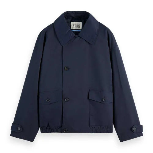 Scotch & Soda Navy Short Trench