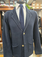 Bernese Navy Knit Blazer