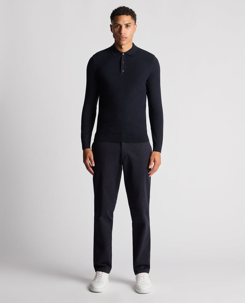 Remus Long Sleeve Polo Black