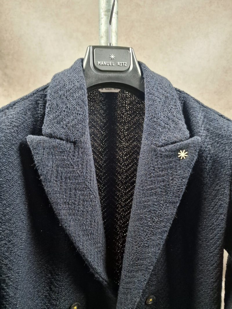 Manuel Ritz Navy DB Knitwear