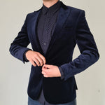 navy velvet jacket