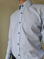 Herbie Frogg White/Blue Dot Tapered fit shirt