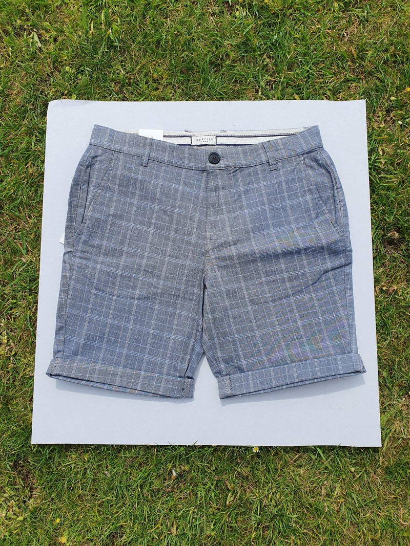 Selected Homme Shorts Grey Check