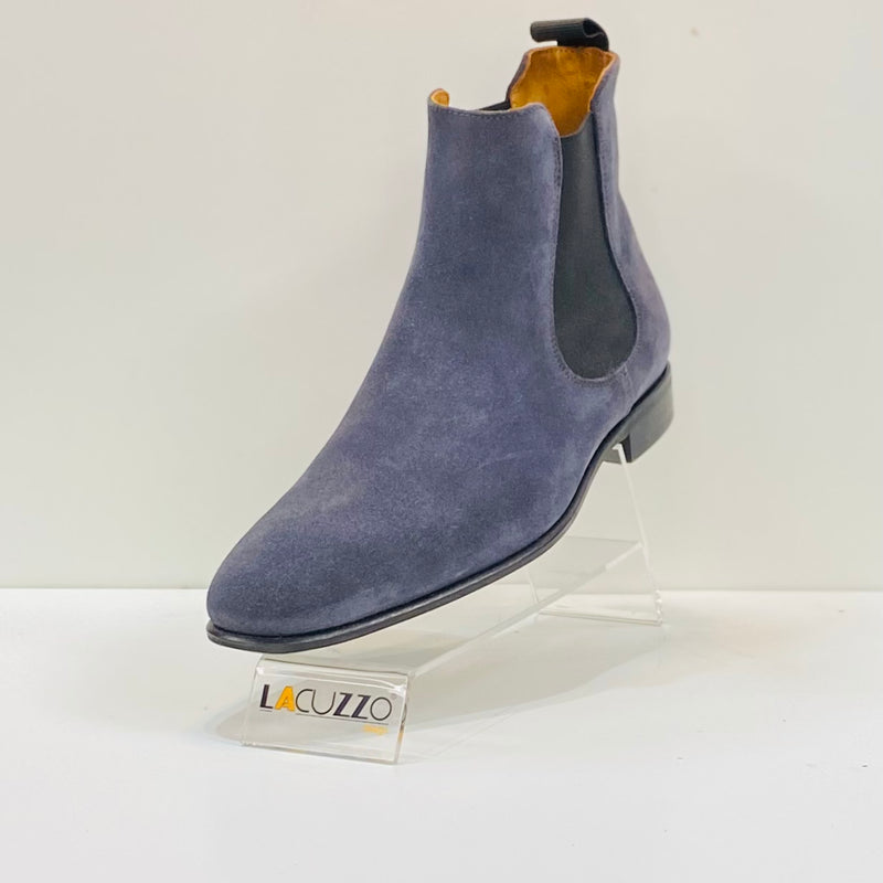 Lacuzzo Blue Suede Chelsea Boot
