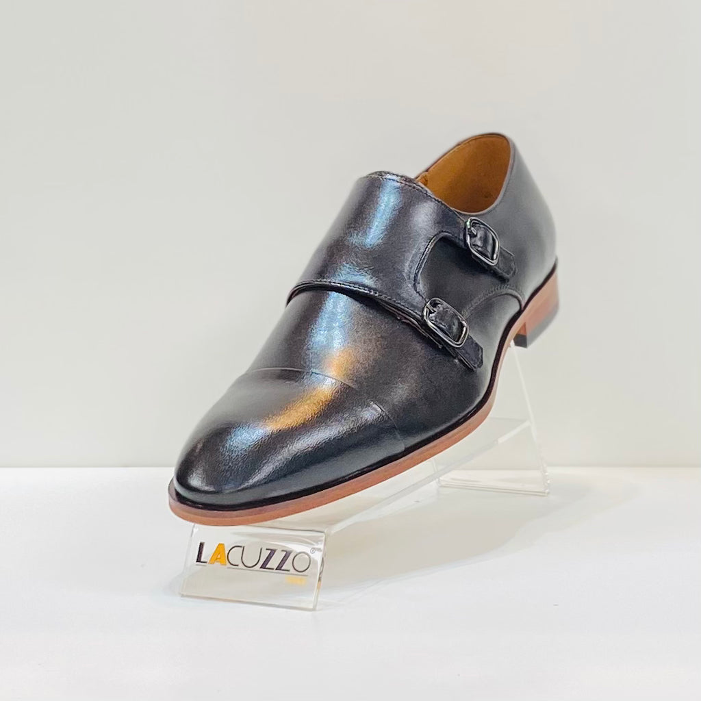 Lacuzzo Brown Stallion Monk Strap Shoe