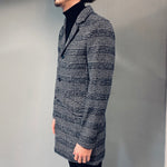 !Solid Overcoat Black Check