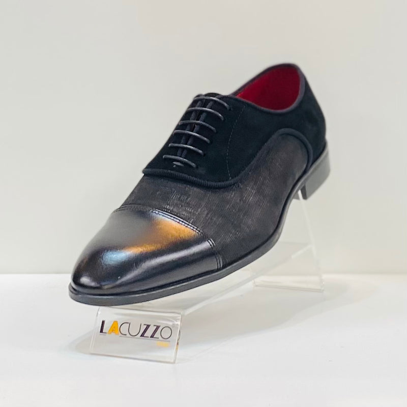 Lacuzzo Louis Black Red Bottom Shoes