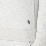 Tapered Fit Cotton-Stretch Half-Zip Grey Sweatshirt