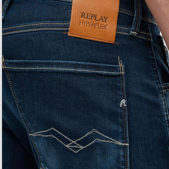 REPLAY ANBASS HYPERFLEX X.L.I.T.E. RE-USED JEANS
