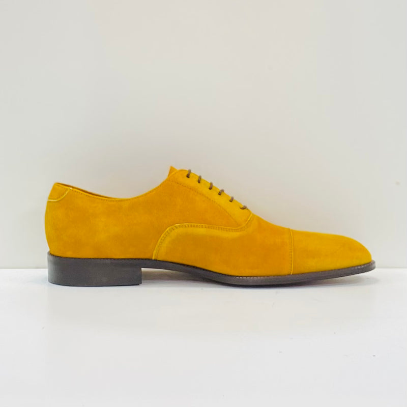 Lacuzzo Mustard Suede Derby Shoe