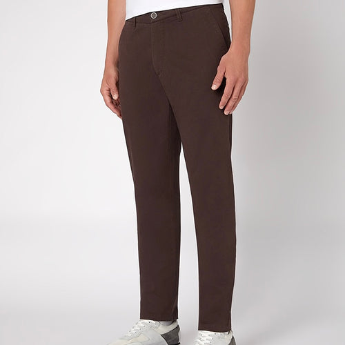 Remus X-Slim Leg Cotton-Stretch Chino Brown