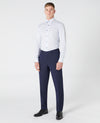 Remus Uomo Tapered White Blue Sheik Shirt