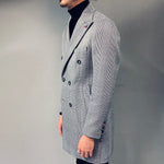 Mulish Checked Double Breasted Overcoat