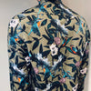 Venti Modern Fit Hummingbird Green Print Shirt