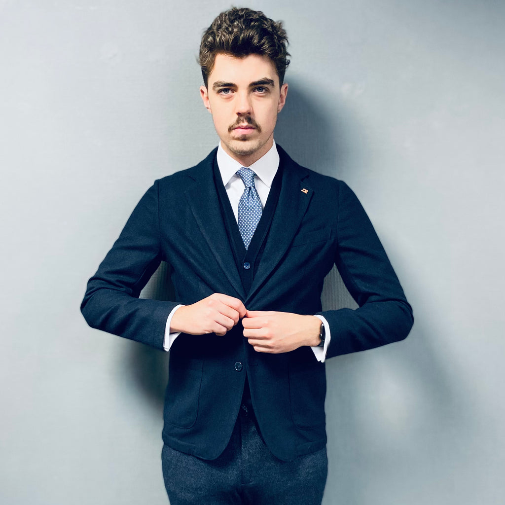 Di Lorenzo Giaccamaglia Uomo Navy Blazer