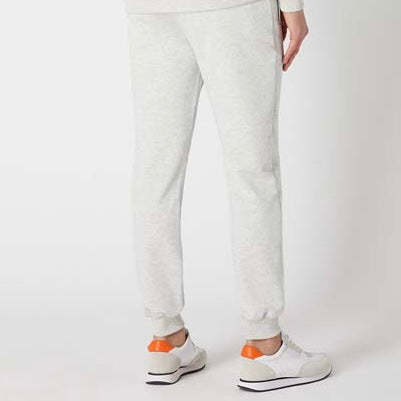 Tapered Fit Cotton-Blend Grey Jogger Bottoms